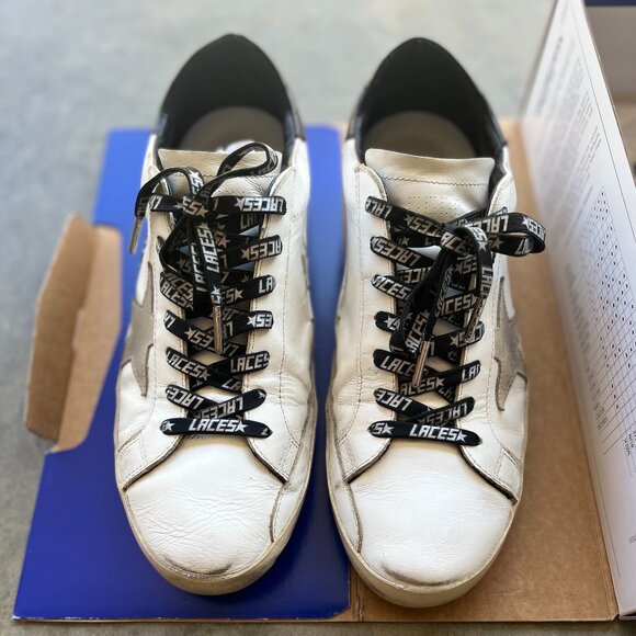 Golden Goose Superstar W55 White/Black – Size 44, Excellent Condition - Picture 1 of 11